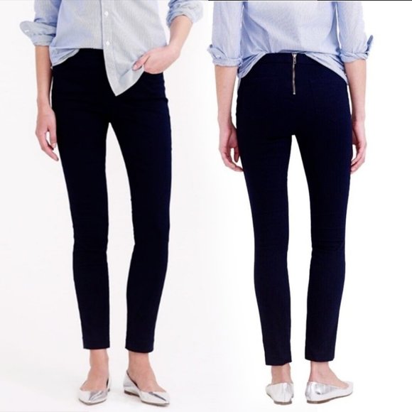 J. Crew Dannie Navy Blue Pants with Back Zipper - Picture 1 of 7